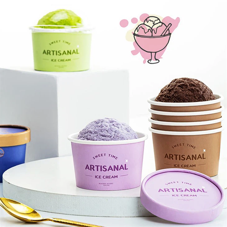 Ice cream paper container