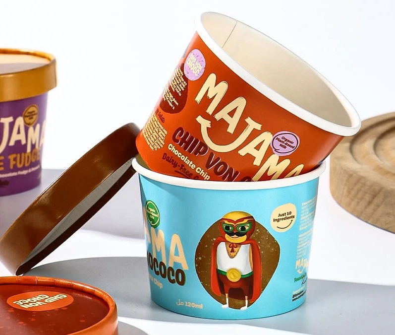Printed Ice cream cups 18 Printed Ice cream cups 18