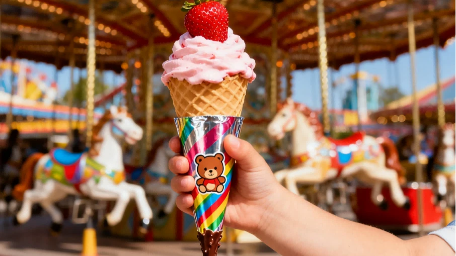 Paper ice cream cone sleeves 3 Paper ice cream cone sleeves 3