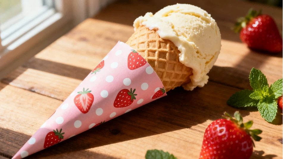 Paper ice cream cone sleeves 5 Paper ice cream cone sleeves 5