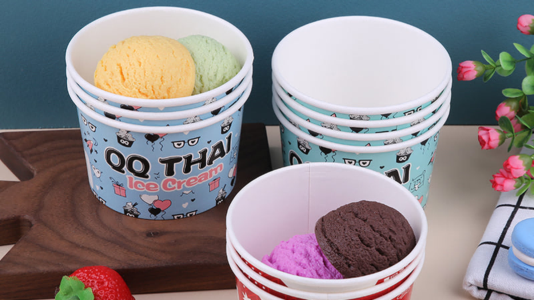Paper ice cream cups with printing 1 Paper ice cream cups with printing 1