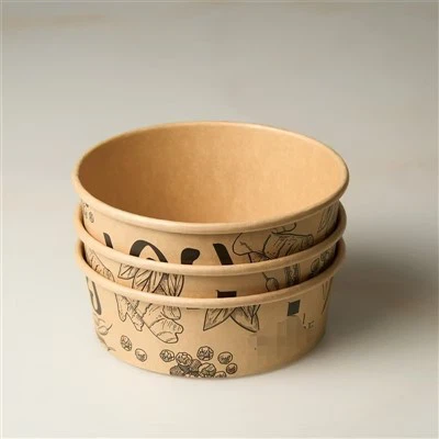 Tigelas de sopa de papel 1000ml com tampa